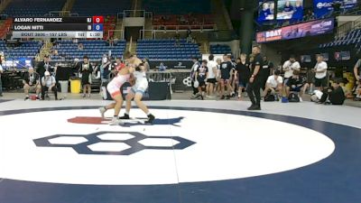 157 lbs Champ. Rd Of 64 - Alvaro Fernandez, New Jersey vs Logan Nitti, Idaho