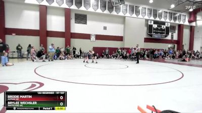 97-107 lbs Quarterfinal - Brylee Wechsler, Whiteland WC vs Brodie Martin, Alphas WC