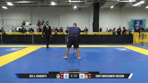 Corey Montgomery Creason vs Neil A. Franciotti 2026 Pan IBJJF Jiu-Jitsu No-Gi Championship