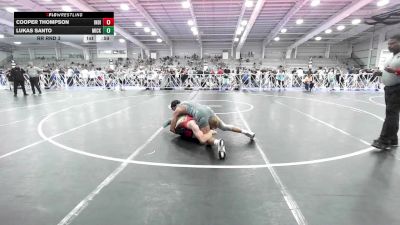 154 lbs Rr Rnd 3 - Cooper Thompson, Indiana Outlaws Silver vs Lukas Santo, Micky's Maniacs White