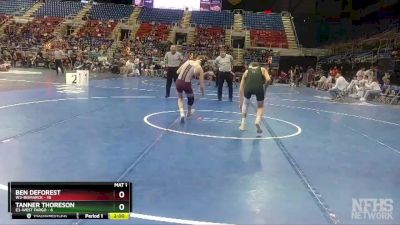 120 lbs Quarterfinals (8 Team) - Ben DeForest, W2-Bismarck vs Tanner Thoreson, E3-West Fargo