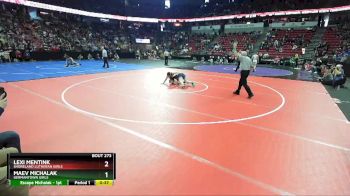 Girls 152 lbs 5th Place Match - Lexi Mentink, Shoreland Lutheran Girls vs Maev Michalak, Germantown Girls