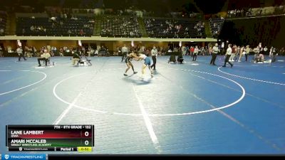 132 lbs Cons. Round 4 - Amari McCaleb, Sebolt Wrestling Academy vs Lane Lambert, Iowa