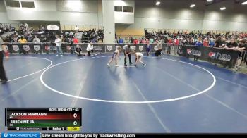 63 lbs Quarterfinal - Jackson Hermann, KS vs Julien Mejia, OK