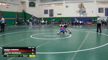 125 lbs Semifinal - Jaleata Rodriguez, McKay vs Mariah Godinho, Lebanon