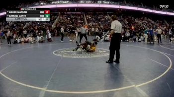 4A 144 lbs Semifinal - Asher Watson, Hickory Ridge High School vs Samuel Gantt, Pine Forest