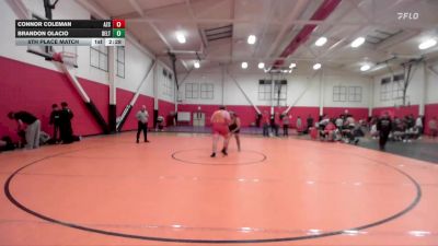 285 lbs 5th Place Match - Connor Coleman, Arizona Christian vs Brandon Olacio, San Joaquin Delta