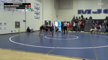 157 lbs 9th Place Match - William Hernandez, College Of Redwoods vs Jesiah Vasquez, Modesto College