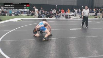 126 lbs Cons. Quarters - Hogan Rice, ISI Wrestling Club vs Nyjah Wood, Threestyle