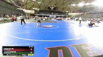 2A 106 lbs 5th Place Match - Lucas Horner, Shadle Park vs Cash Eylar, Ellensburg