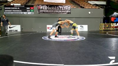 Open Men - 86 lbs Cons. Round 4 - Richard Vega vs Anthony Zamora, Temescal Canyon High School Wrestling