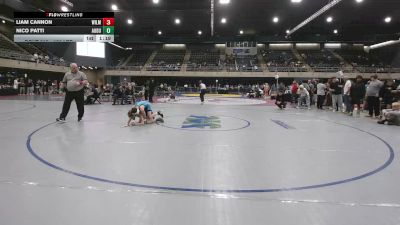 100 lbs Semifinal - Liam Cannon, Wilmington vs Nico Patti, Audubon