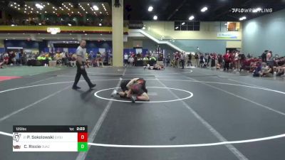 125 lbs Consi Of 16 #1 - Cesare Riccio, Ottawa - Arizona vs Preston Sokolowski, Grand Valley State