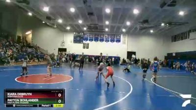 80 lbs Round 2 - Kiara DeBruyn, Rawtown Elite vs Payton Bohlander, High Plains Thunder