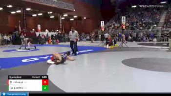 4A-160 lbs Quarterfinal - Aiden Liechty, Evanston vs Deyton Johnson, Thunder Basin High School