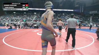3A-120 lbs Champ. Round 1 - Kade Garcia, Worland vs Gunner Copeland, Burns/Pine Bluffs