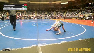 52 lbs Consi Of 4 - Braxton Moore, Team Zapas vs Brooks Wood, Husky Wrestling Club