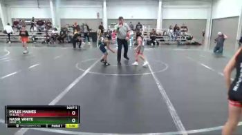 48 lbs Round 3 (4 Team) - Myles Maines, VA Elite vs Nasir White, SMWC