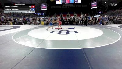 94 lbs Cons. Quarters - Ryker Leonard, OH vs Dakota Harmer, MI