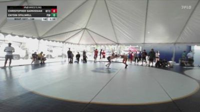 138 lbs Champ. Round 2 - Zaydin Stillwell, Poway vs Christopher Sarkissian, World Team Training Center
