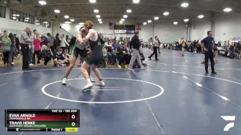 218 lbs Semifinal - Travis Henke, Southwest Region Affiliated vs Evan Arnold, Coopersville WC