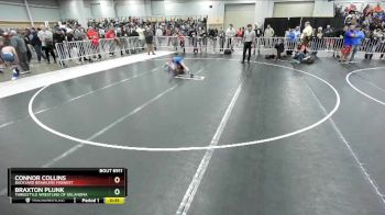 77 lbs Cons. Round 7 - Braxton Plunk, Threestyle Wrestling Of Oklahoma vs Connor Collins, Backyard Brawlers Midwest