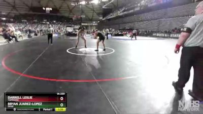 1A 220 lbs Semifinal - Bryan Juarez-Lopez, Omak vs Darrell Leslie, Toppenish