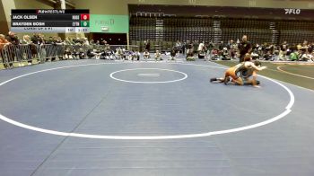 132 lbs Consi Of 8 #1 - Jack Olsen, Roseburg vs Brayden Bosh, Layton