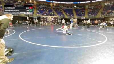 89 lbs Quarterfinal - Zavier Olver, Honesdale vs Maximus Jovenitti, Saint Marys