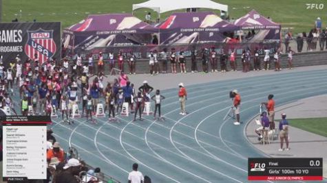 2026 AAU Junior Olympic Games - Youth Girls' 100m, Finals 1 - Age 10