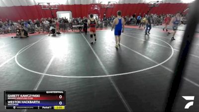 220 lbs Quarterfinal - Garett Kawczynski, Ringers Wrestling Club vs Weston Hackbarth, Wisconsin