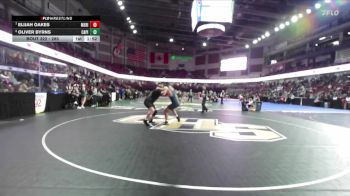 285 lbs Quarterfinal - Elijah Oakes, Meridian vs Oliver Byrns, Capital