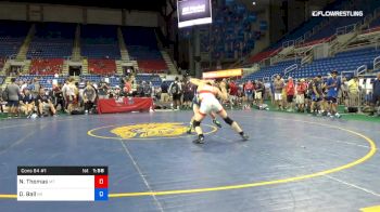 120 lbs Cons 64 #1 - Novik Thomas, Montana vs David Ball, New York