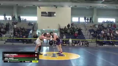 285 lbs Cons. Semi - Chris Powell, Elmira College vs Joe Yanis, College At Brockport