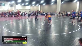 135 lbs Round 4 (8 Team) - Rylan Hansen, Nebraska Wonder Women (A Team) vs Isabel Duenas, SEAAU National Team