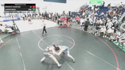 138 lbs Champ. Round 2 - Aaron Meza, Rough House Wrestling Club vs Ernesto Sanchez, Centennial Corona