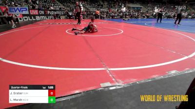 64 lbs Quarterfinal - Jacob Graber, Summit Wrestling Academy vs Layten Marsh, M3 Wrestling Academy