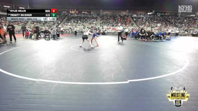 G6A-110 lbs Cons. Semi - Rylie Hillis, NORMAN (Girls) vs Trinity Rickner, GLENPOOL (Girls)