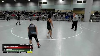 106 lbs Semifinal - Angelo Lomonte, CRWC vs Elijah Poe, Calvary Chapel High School Wrestling