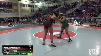 150 lbs Quarterfinal - Adrianna Navarro, Palm Desert vs Ayanna Powers, Palmdale