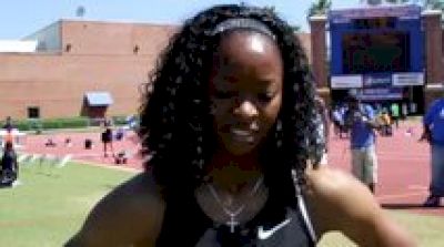 Lakya Brookins after 100m - 2011 Florida Relays