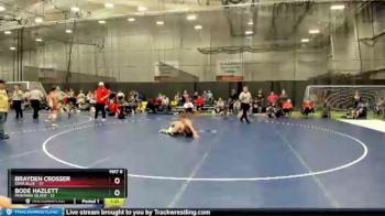 125 lbs Round 4 (6 Team) - Brayden Crosser, Iowa Blue vs Bode Hazlett, Montana Silver