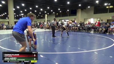 120 lbs Cons. Round 2 - Thomas Pluhar, Rocky Bayou vs John Harvey, Wolfpack Wresting - Northshore