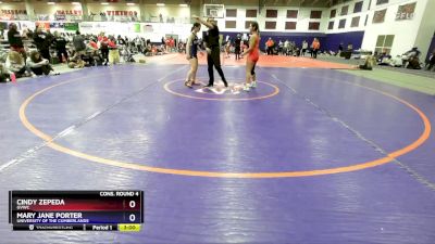 131 lbs Cons. Round 4 - Cindy Zepeda, GVWC vs Mary Jane Porter, University Of The Cumberlands