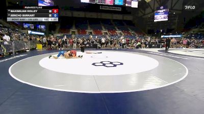 100 lbs Cons. Rd Of 32 - Maximilian Holley, OH vs Jericho Burkart, OK