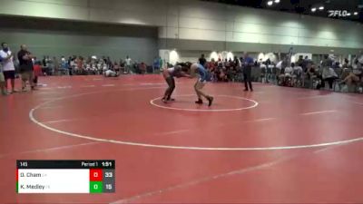145 lbs Quarterfinals (8 Team) - Odola Cham, Beauty And Beasts vs Kayleigh Medley, Indiana Ice