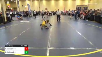 75 lbs Semifinal - Arian Jackson, Shaler vs Brayden Steinbach, St. Marys