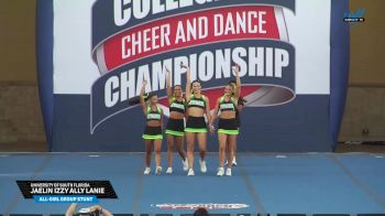 University of South Florida - Jaelin Izzy Ally Lanie [2025 All-Girl Group Stunt] 2025 NCA & NDA College Nationals