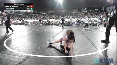 52 lbs Consi Of 16 #2 - Kannon Gibbens, Rough Riders vs Logan Smith, Smith Wrestling Academy