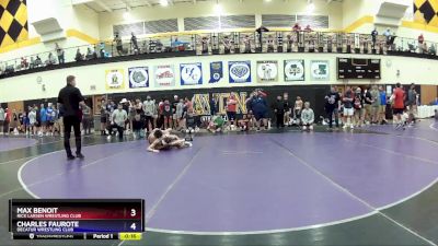 130 lbs Champ. Round 1 - Max Benoit, Rick Larsen Wrestling Club vs Charles Faurote, Decatur Wrestling Club